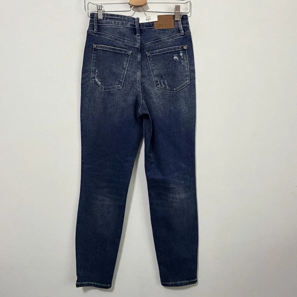 Judy Blue High Waist Slim Fit Jeans 5 / 27 JB88776DK Dark Blue Casual Trendy NEW